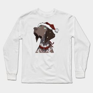 Cute German Shorthaired Pointer Drawing Long Sleeve T-Shirt